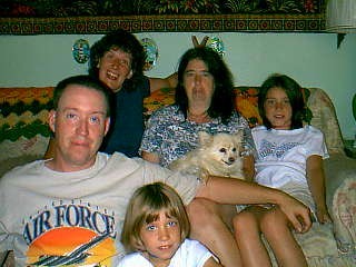 Mary, Doug, Ev, Jessica, Becca and Meagan 2000