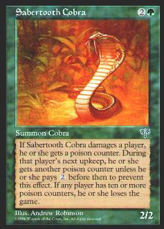 Magic Card, Sabertooth Cobra