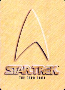 back of Star Trek - the card game